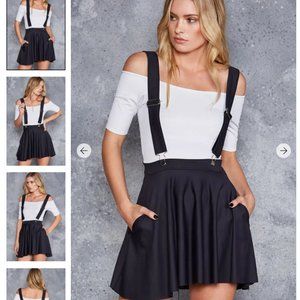Blackmilk Matte Pinafore Skirt